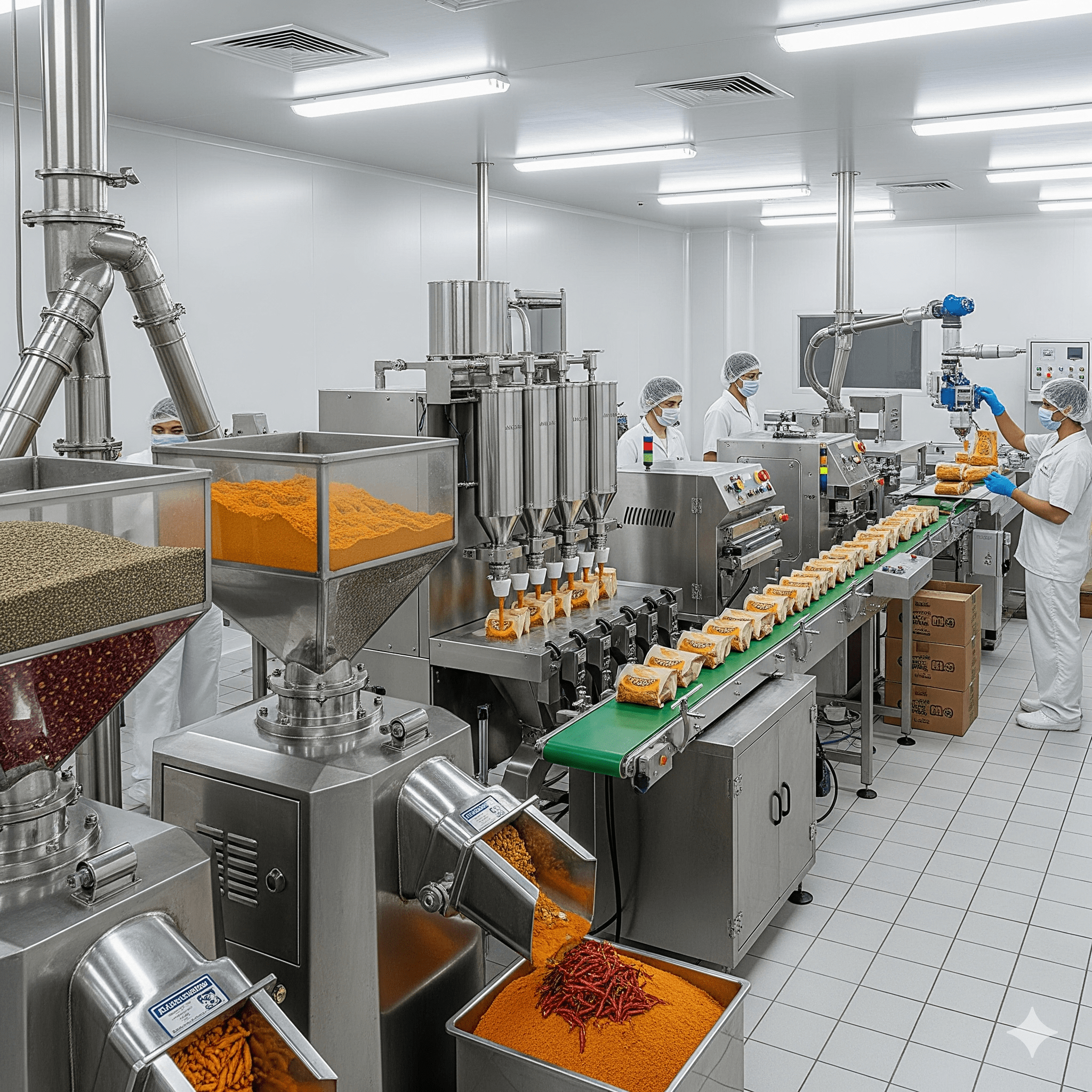 Spice Grinding and Packaging Unit